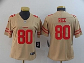 Women Nike 49ers 80 Jerry Rice Cream Inverted Legend Limited Jersey,baseball caps,new era cap wholesale,wholesale hats